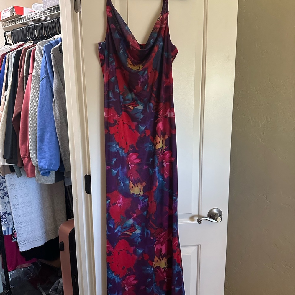 Vibrant Floral Maxi Dress